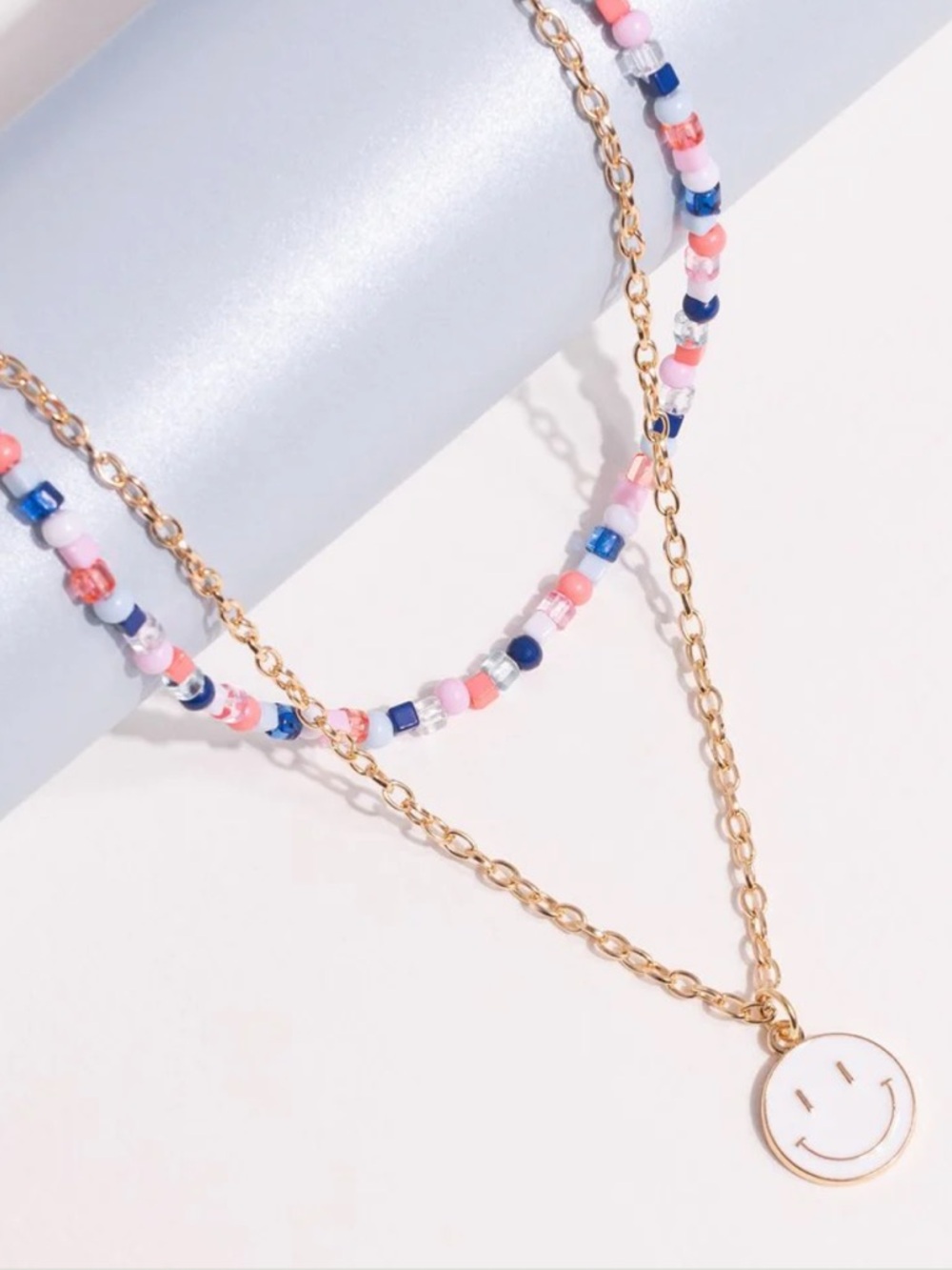 😃🔵😃 “HIGH SCHOOL REUNION” BLUE SEED BEAD NECKLACE WITH EARRINGS ~ PAPARAZZI❗️